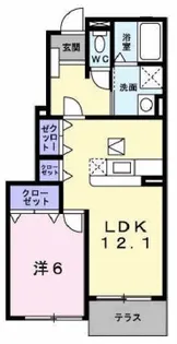 ウィル ヴェスティージ 弐番館【1階】の間取り