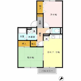 グランドソレイユ A棟【103号室】の間取り