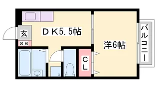 プラムK【201号室】の間取り