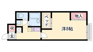 レオパレス南山【1階】の間取り