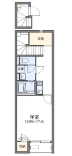 レオネクスト扇の庄【204号室】の間取り