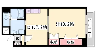 リッチ・キャッスルI【402号室】の間取り