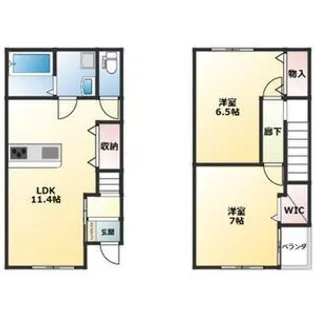 verite【105号室】の間取り