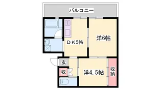 ビレッジハウス下陰第二【2-503号室】の間取り