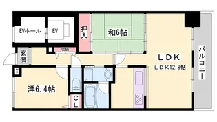 サンハイツ北原【303号室】の間取り