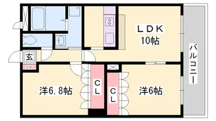 グランディールM【2階】の間取り
