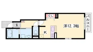 K&Y Ⅱ【101号室】の間取り