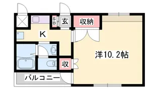 アンテノール【1階】の間取り