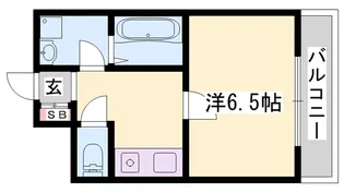 APEX姫路【303号室】の間取り