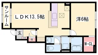 ルベド【1階】の間取り