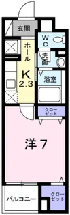 1Kの間取り画像