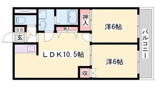 パル・ミルフォード【102号室】の間取り