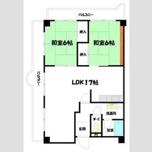 ブエナビスタ姫路青山イースト【324号室】の間取り