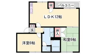 リバーサイドⅡ【A205号室】の間取り