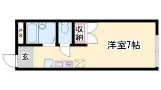 レオパレスシーサイド網干【201号室】の間取り