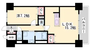 パレーブランシェ【10階】の間取り