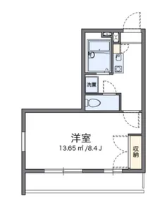 レオパレスフレーズ一番館【202号室】の間取り