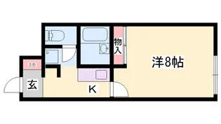 レオネクストロッソ ナカハマ【1階】の間取り