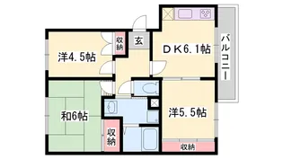 シャルマンドエル【1階】の間取り