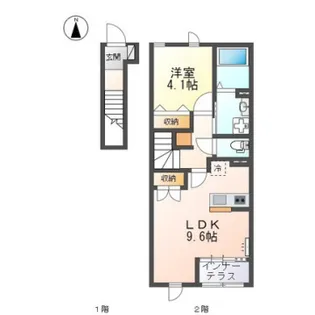 フランドールさくら【201号室】の間取り