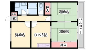 プラチナコート青山【4階】の間取り