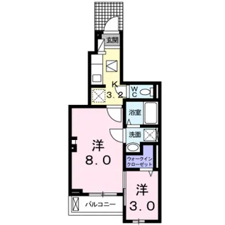 カサ・ヴィアーレⅡ【1階】の間取り