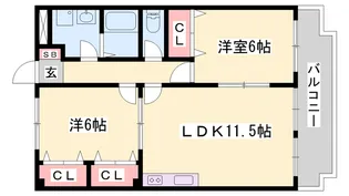 フラッツ・アイ【1階】の間取り