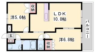 コンフォース【105号室】の間取り