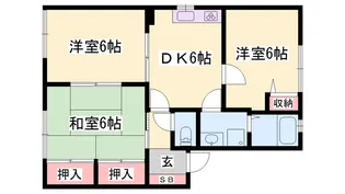 フォーレス塩屋【201号室】の間取り
