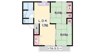 ティファニー21 B棟【1階】の間取り