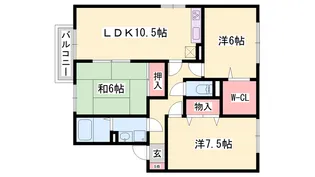サンオリーブ御崎 A【1階】の間取り