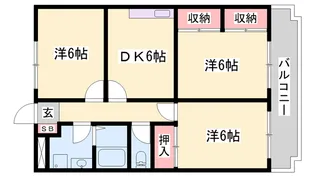 クラトンey【3階】の間取り