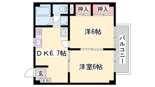 プレステージ青山【2階】の間取り