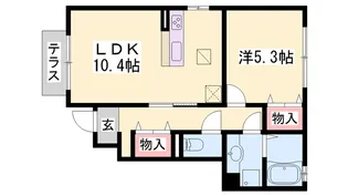 ブロッサム【1階】の間取り