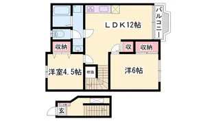 グレイスレジデンス曽根【2階】の間取り