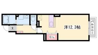 メゾングレース【1階】の間取り
