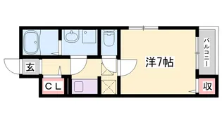エスポワール北条口【2階】の間取り