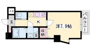 レジデンスM姫路【5階】の間取り