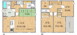 兵庫県加古川市加古川町南備後【一戸建】の間取り