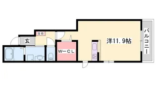 セレーナ・F【101号室】の間取り
