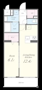 EXCIA東姫路駅前【5階】の間取り