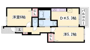 ウェントゥスⅠ【1階】の間取り