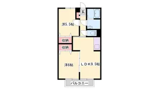 ピッケル加佐【203号室】の間取り