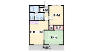 ハイツサンシティー保城【2階】の間取り