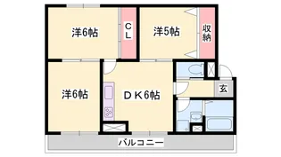 サンフォレスト御立【1階】の間取り
