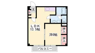 サンビレッジ【1階】の間取り