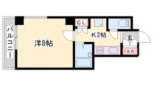 ルークレジデンス姫路Ⅲ【5階】の間取り