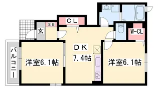 シルフィード【1階】の間取り