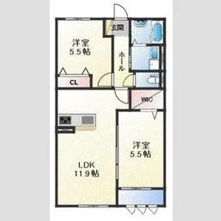 Suzu Bellecourt【1階】の間取り