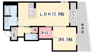 モン・レーヴ【106号室】の間取り